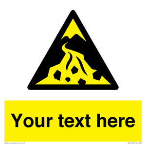 Custom Warning: Debris flow zone